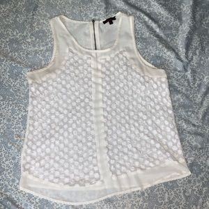 Large white shirt with flowers